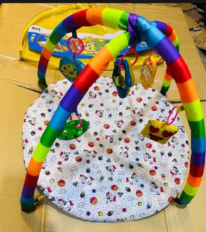 Baby Play Mat With Hanging Toys - Kids Bazar