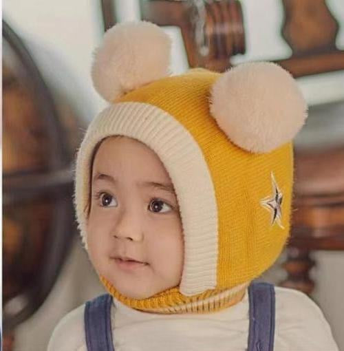 Kids Wool Cap & Neck Warmer - Kids Bazar