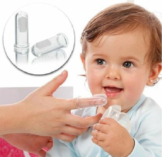 Pack Of 3 Baby Finger Shaped Toothbrushes - Kids Bazar