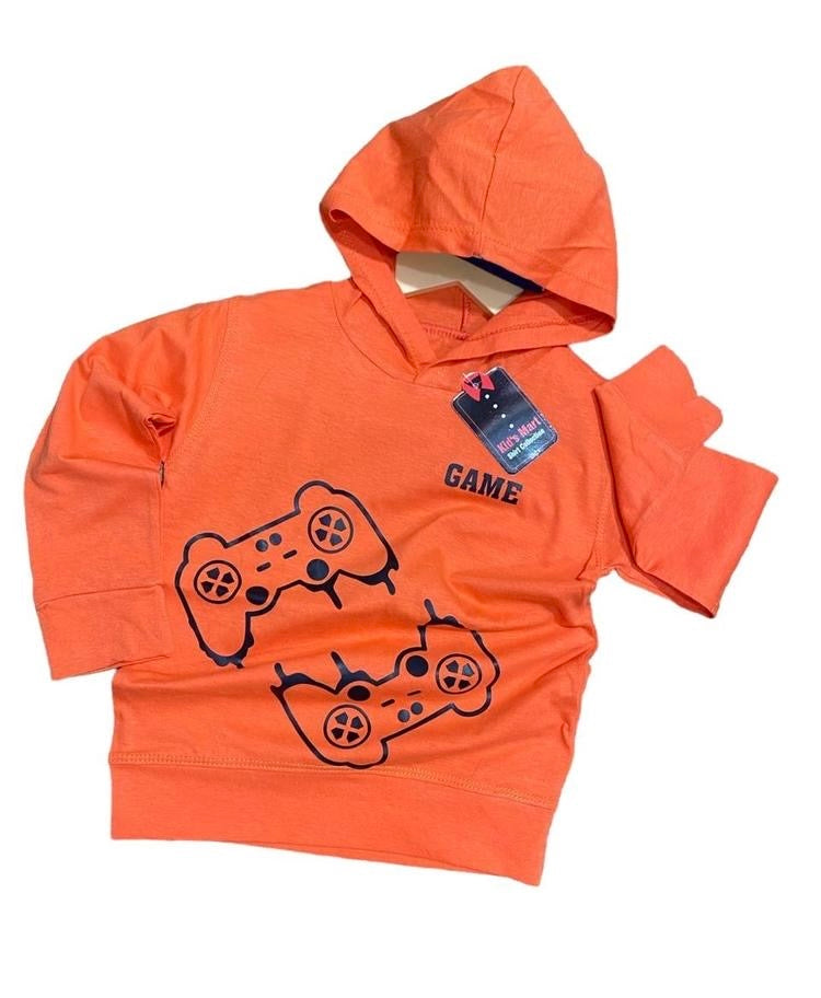 1 Pc Boy’s Hoodie Style Shirt - Kids Bazar