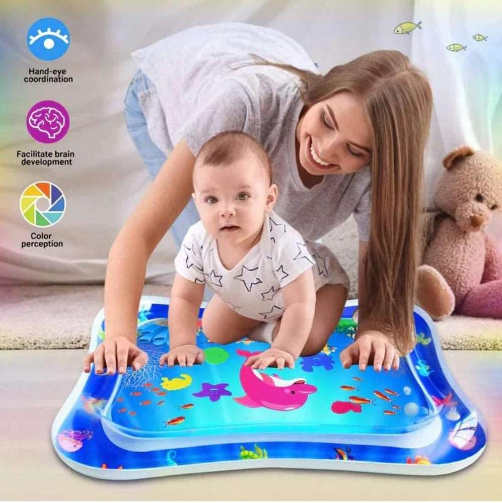 Inflatable Silicon Water Playing Mat For Kids - Kids Bazar