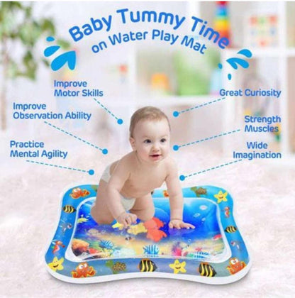 Inflatable Silicon Water Playing Mat For Kids - Kids Bazar