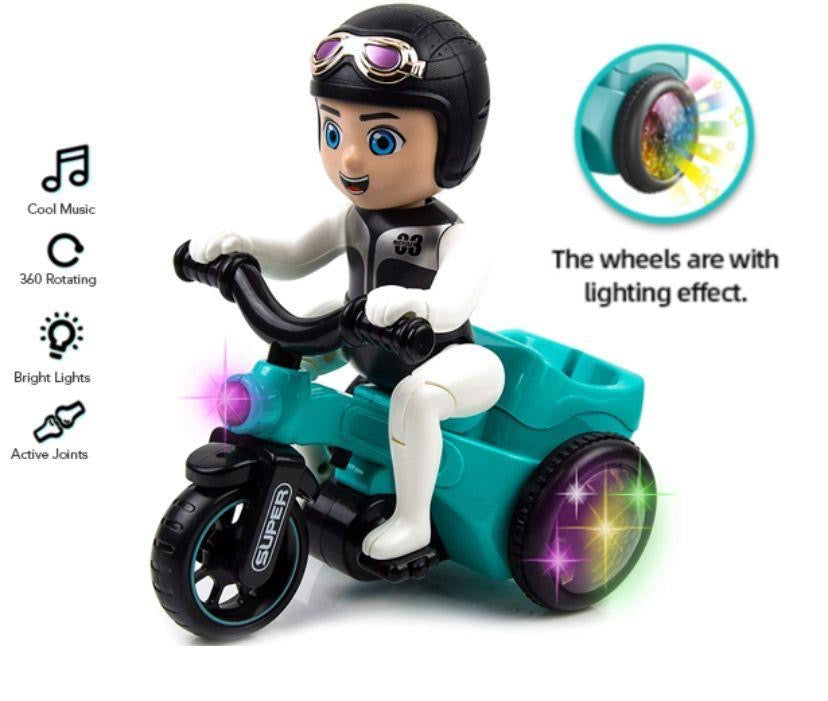 Electric Stunt Tricycle Toy For Kids - Kids Bazar