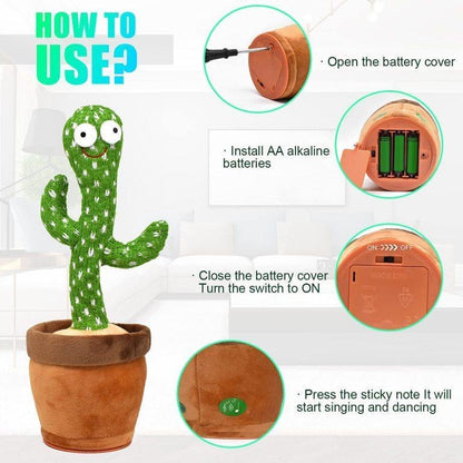 Dancing Cactus Musical Toy - Kids Bazar