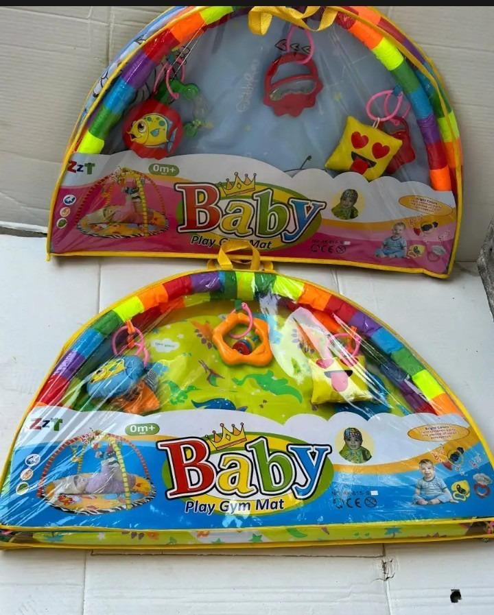 Baby Play Mat With Hanging Toys - Kids Bazar