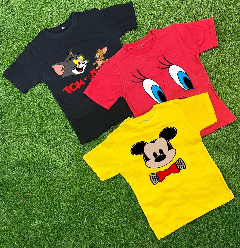 Kid’s Summer T-Shirt - Pack Of 3 - Kids Bazar