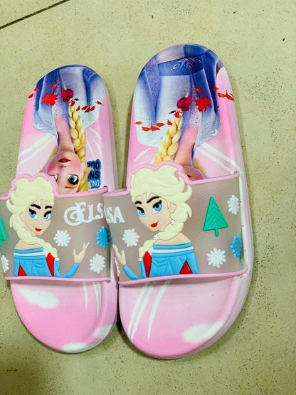 Elsa Rubber Slippers For Girls - Kids Bazar