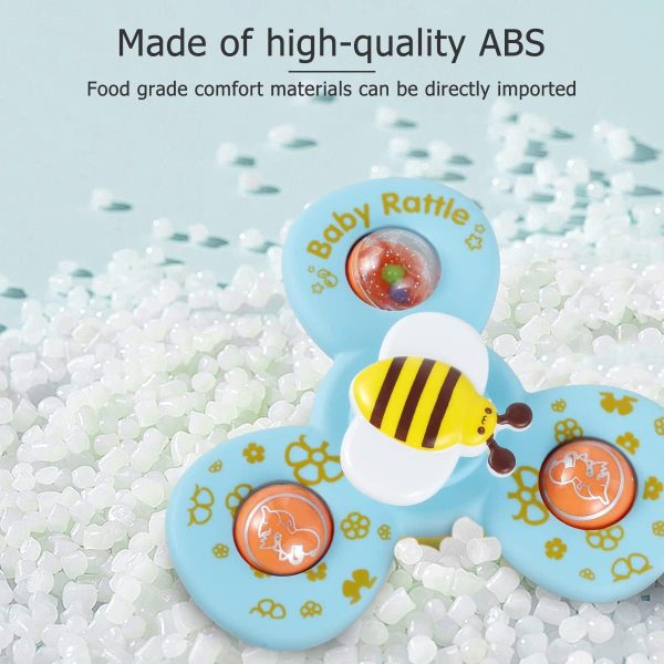 Baby Rattle 3pcs-Baby Spinner Cartoon Toys Spinning (random )