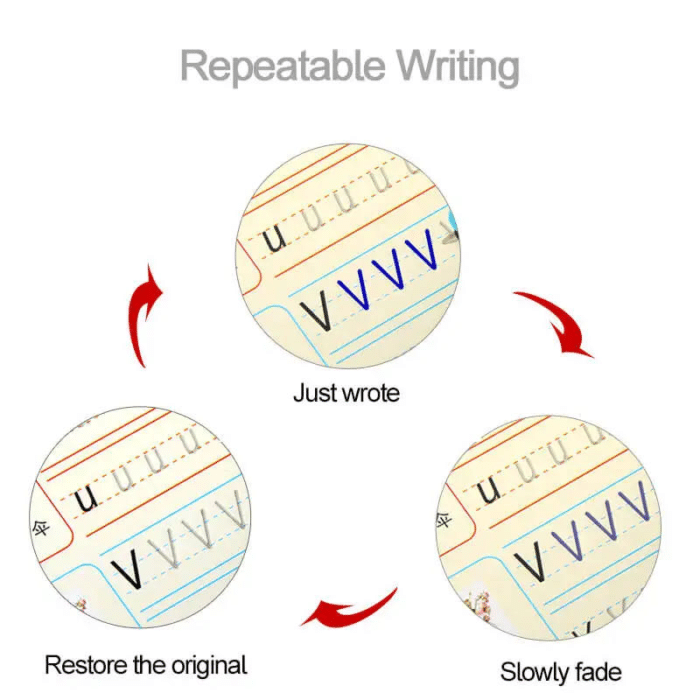 Reusable Writing Practice Book For Kids - Kids Bazar