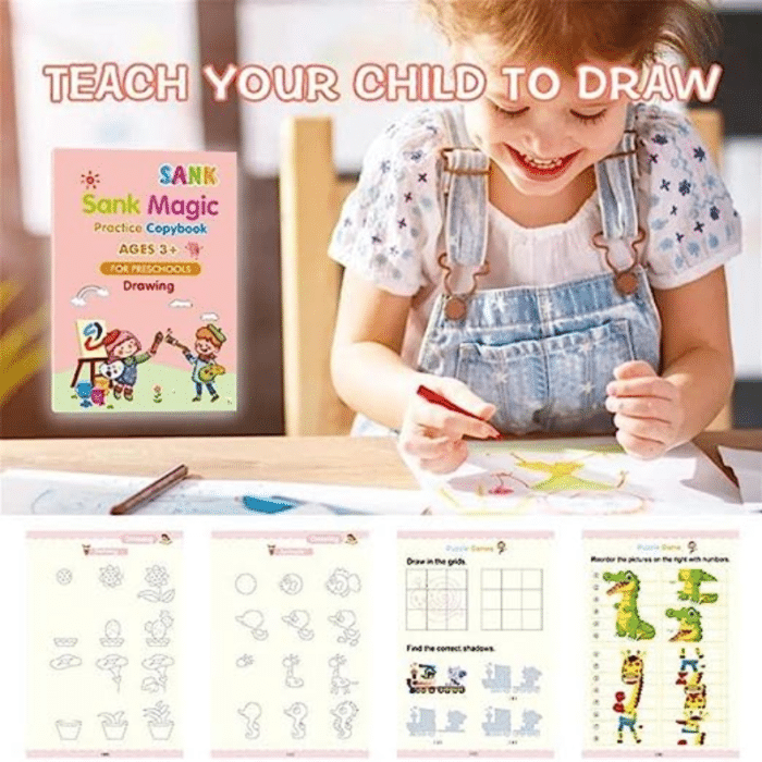 Reusable Writing Practice Book For Kids - Kids Bazar