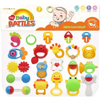 Baby Rattles Set (22 Pcs) New-born Hand Bells Baby Toys