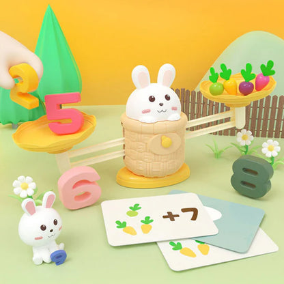 Rabbit Carrot Math Balance Toy Set