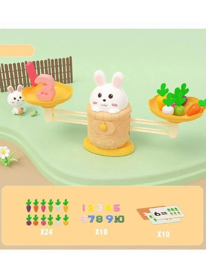 Rabbit Carrot Math Balance Toy Set