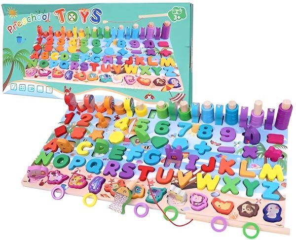 Wooden Puzzle Sorting Learning Board Toys