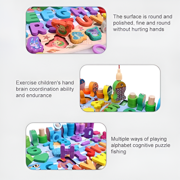 Wooden Puzzle Sorting Learning Board Toys